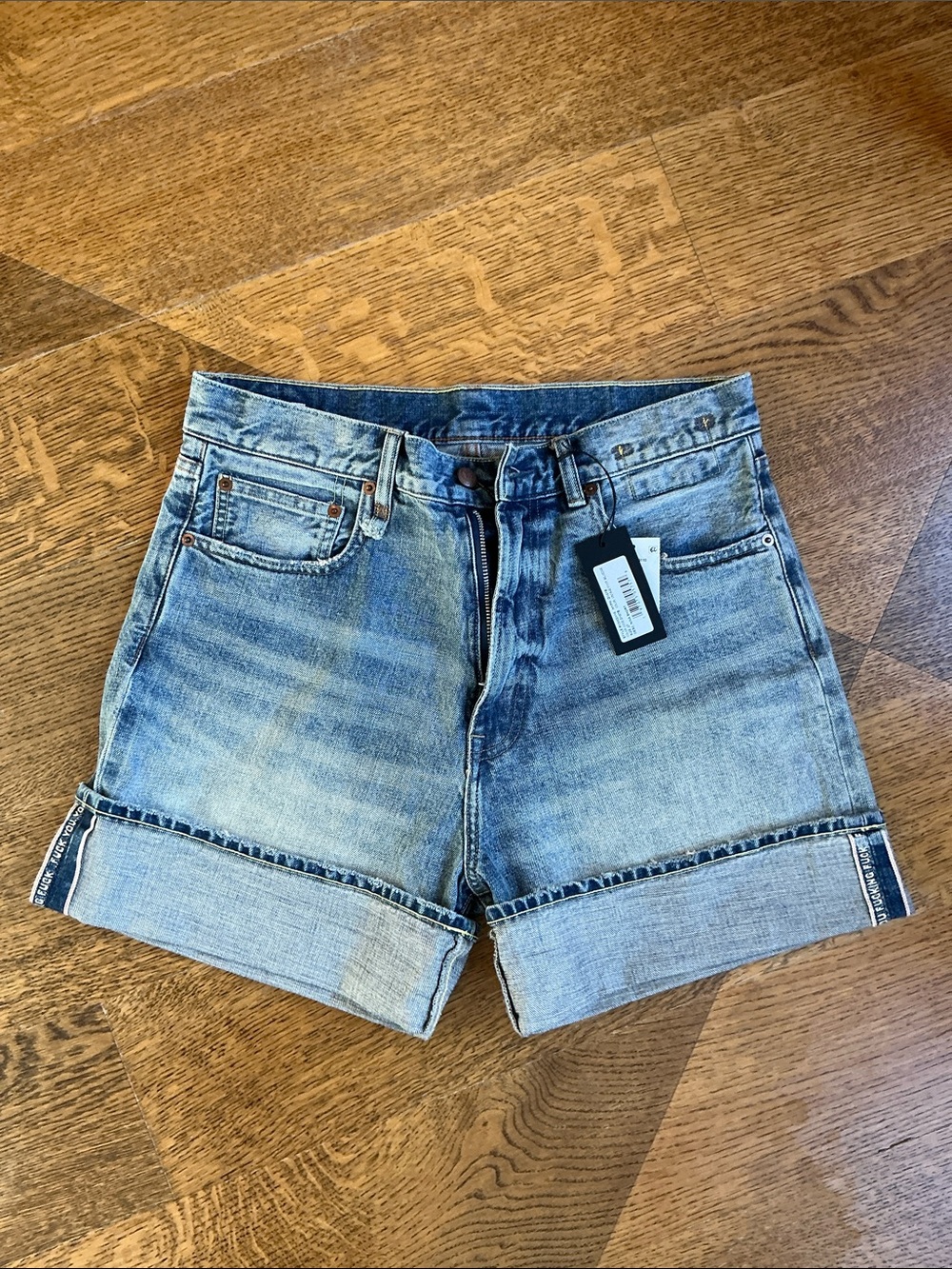R13 Limited Edition Light Blue Denim Nina Shorts